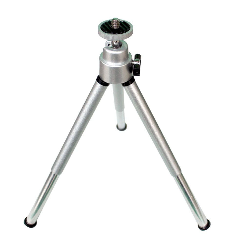 Mini Tripod Support For iPhone/Xiaomi/Samsung Smart Phone Universal Foldable Desk Stand Mount Holder for DSLR Camera: 2pcs silver