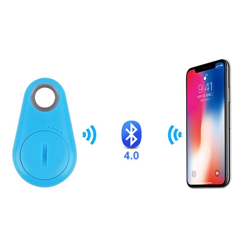 Anti Loss Tracking Keychain Mini GPS Bluetooth Label Locator Anti-lost Child Pet Motorcycle Tracker Key Rings Universal