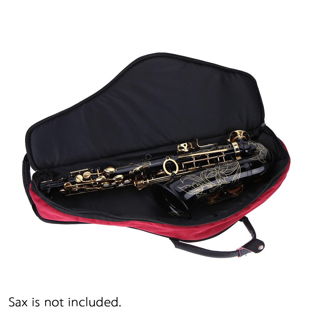 1680D Water-resistant Oxford Cloth Bag Cotton Padded Advanced Fabrics Sax Soft Case Adjustable Shoulder for Alto Saxophone