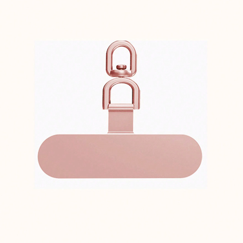 1pcs Upgrated 360 Rotatable Stainless Steel Phone Tether Tab Metal Patch Gasket Cellphone Lanyard Safety Connecter Piece: WHITE