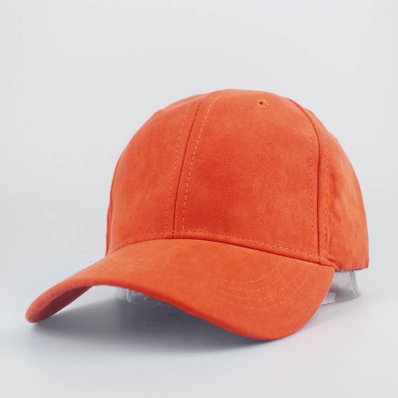 Unisex blød ruskind baseballkasket afslappet ensfarvet sportshat ben snapback justerbare åndbare far-hatte til kvinder og mænd