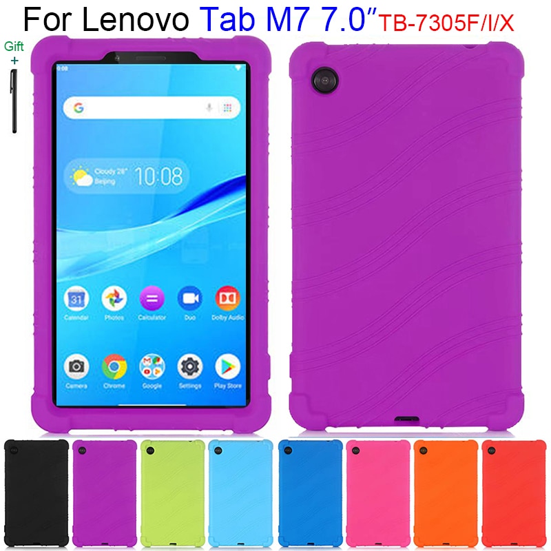 Étui en Silicone pour Lenovo Tab M7 7.0 pouces TB-7305F TB-7305X TB-7305i Tablette Souple Housse de Support Funda Coquille pour Les Enfants