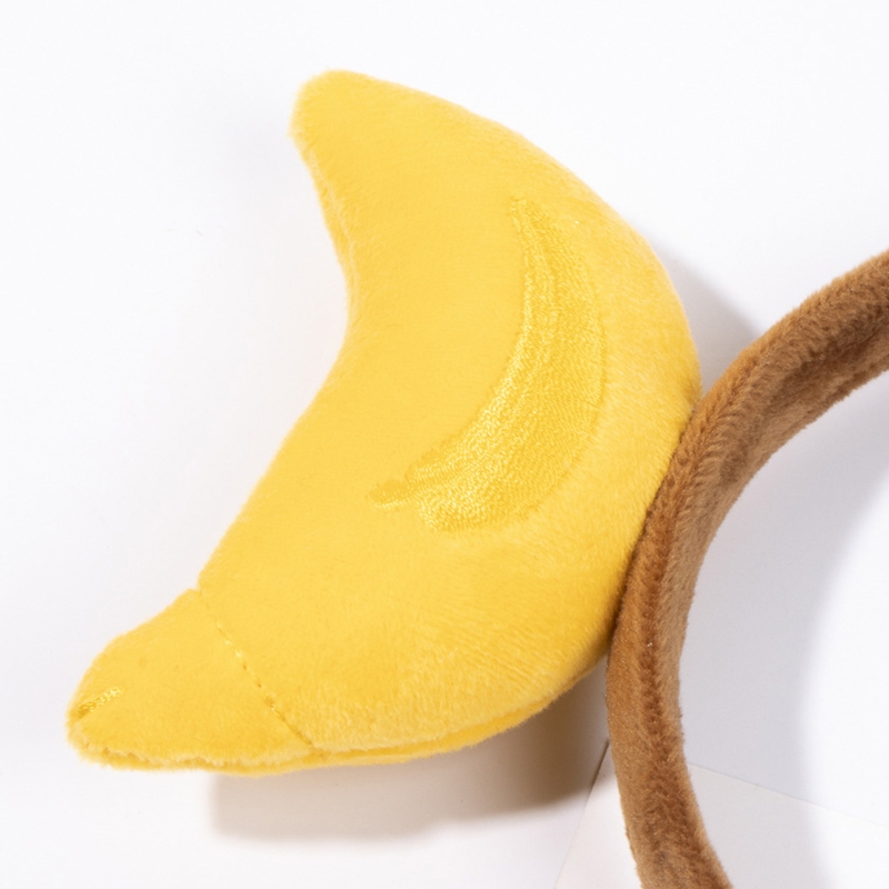 Cartoon pluche hoofdband dier patroon aap oren haarband banaan haar hoepel halloween kerst rekwisieten thema kostuum f3md