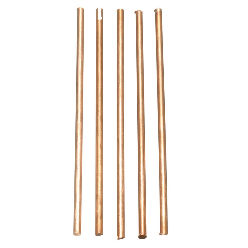 5 st 3mm solida runda runda kopparstång 3mm diameter 100mm längd metallelektrod lödstång svetsning hårdlödningstråd