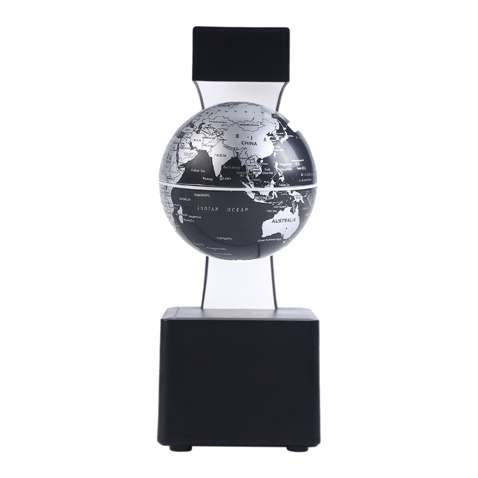 Aibecy Magnetic Floating Globe BT Speaker 3.5 Inch Leviation World Map Globe Levitating Rotating Earth Ball with LED
