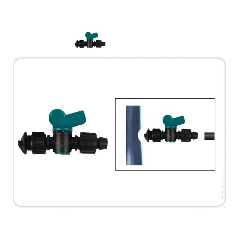 5pcs 16-Kinds Drip Irrigation Tape Ball Valves 1/2" Thread 16mm 20mm 25mm Barbed Connectors Trickle Irrigation Water Pipe Valve