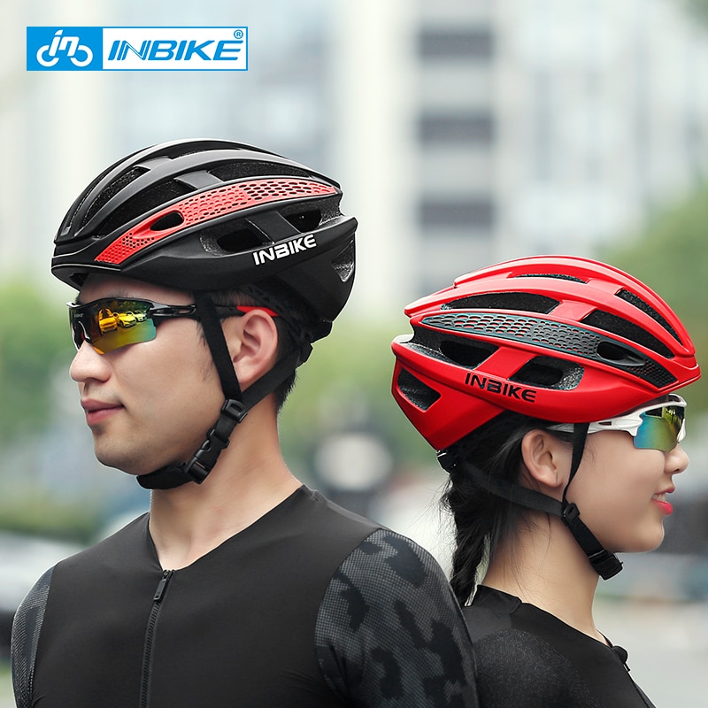 INBIKE Bicycle Cycling Helmet Ultralight EPS+PC Cover MTB Road Bike Helmet Integrally-mold Cycling Helmet Men Cycling Safely Cap