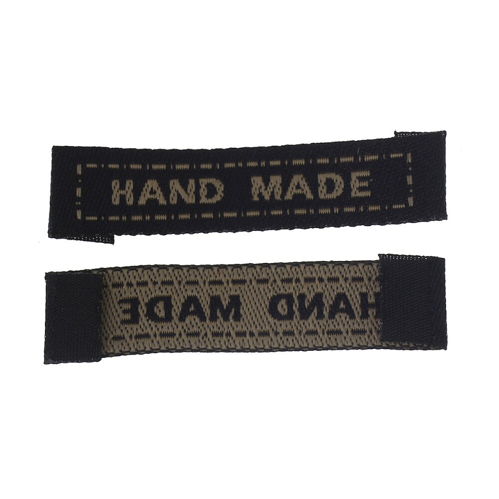 100 stks/pak Wasbare Geweven Naam Etiketten Kledingstuk Stof Tags Marker Set Handgemaakte Kleding Zorg Labels voor Kleding 4.5 cm