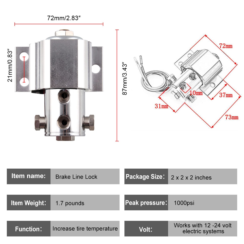 Brake Control Valve Front Brake Line Lock Kit Heav... – Vicedeal
