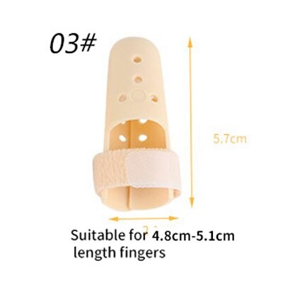 1/2/5Pcs Convenient Adjustable Finger Joint Support Orthosis Finger Fixed Splint Orthodontic Device Protector Finger Care Tool: Type C-1Pcs