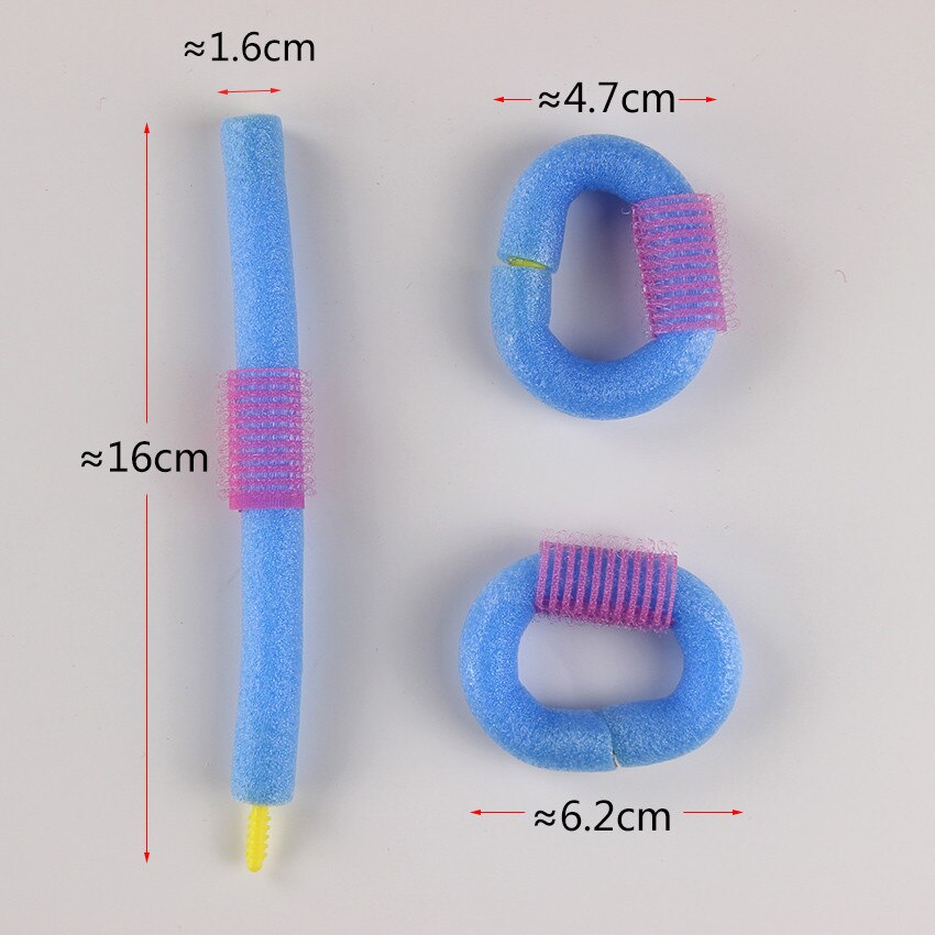 12 Stück Schaumstoff-Lockenwickler – Weiche Schwamm-Rollen, Ca. 7 Cm, Für Langes & Mittleres Haar, Kein Hitze