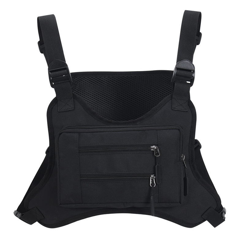Männer/Frauen Tarnung Brusttasche multifunktion Ale wasserdichte leichte Sporttasche draussen Weste Tasche Oxford Stoff Rucksack: blaue farbe