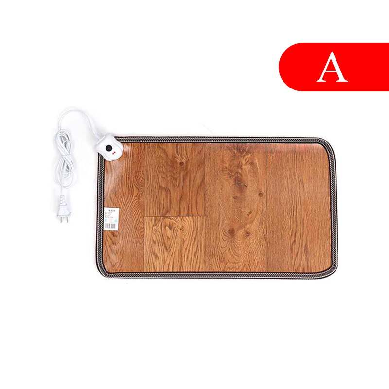 Adjustable Leather Heating Foot Mat Warmer Electric Heating Pads Feet Leg Warmer Carpet Thermostat Home Office Warming Tools