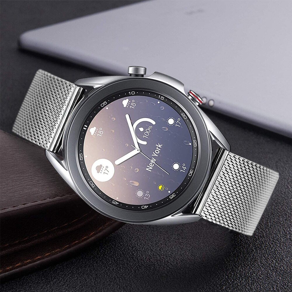20 22mm bånd til samsung galaxy ur 46mm/42mm/ aktive 2 gear  s3 frontier/huawei ur  gt 2e/2/ amazfit bip/gts rem urrem