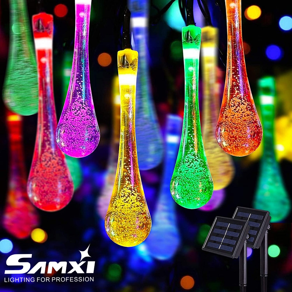 Solar LED Light Outdoor Garden Decoration Lamp 5M/6M/7M IP65 Waterproof Garland Lights For Vegetable Garden Furniture Decor