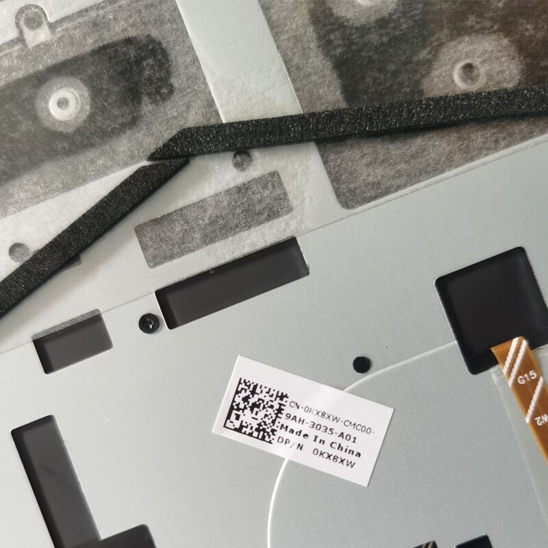 US Laptop Keyboard for Dell Inspiron 15 7000 7566 7567 with palmrest upper cover