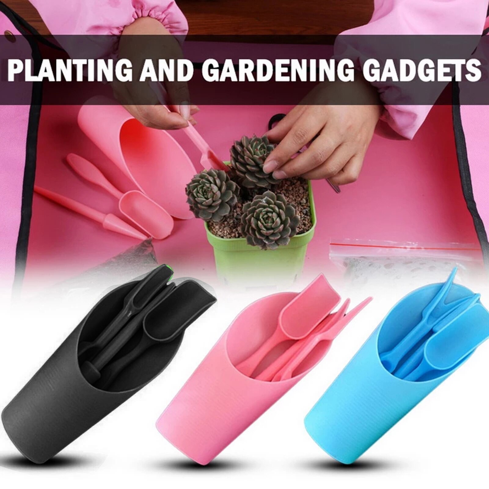 Garden Planter Kit DIY Sewing Succulents Transplant Seedling Device Planters Garden Nursery Digging Tool For Garden FAS6