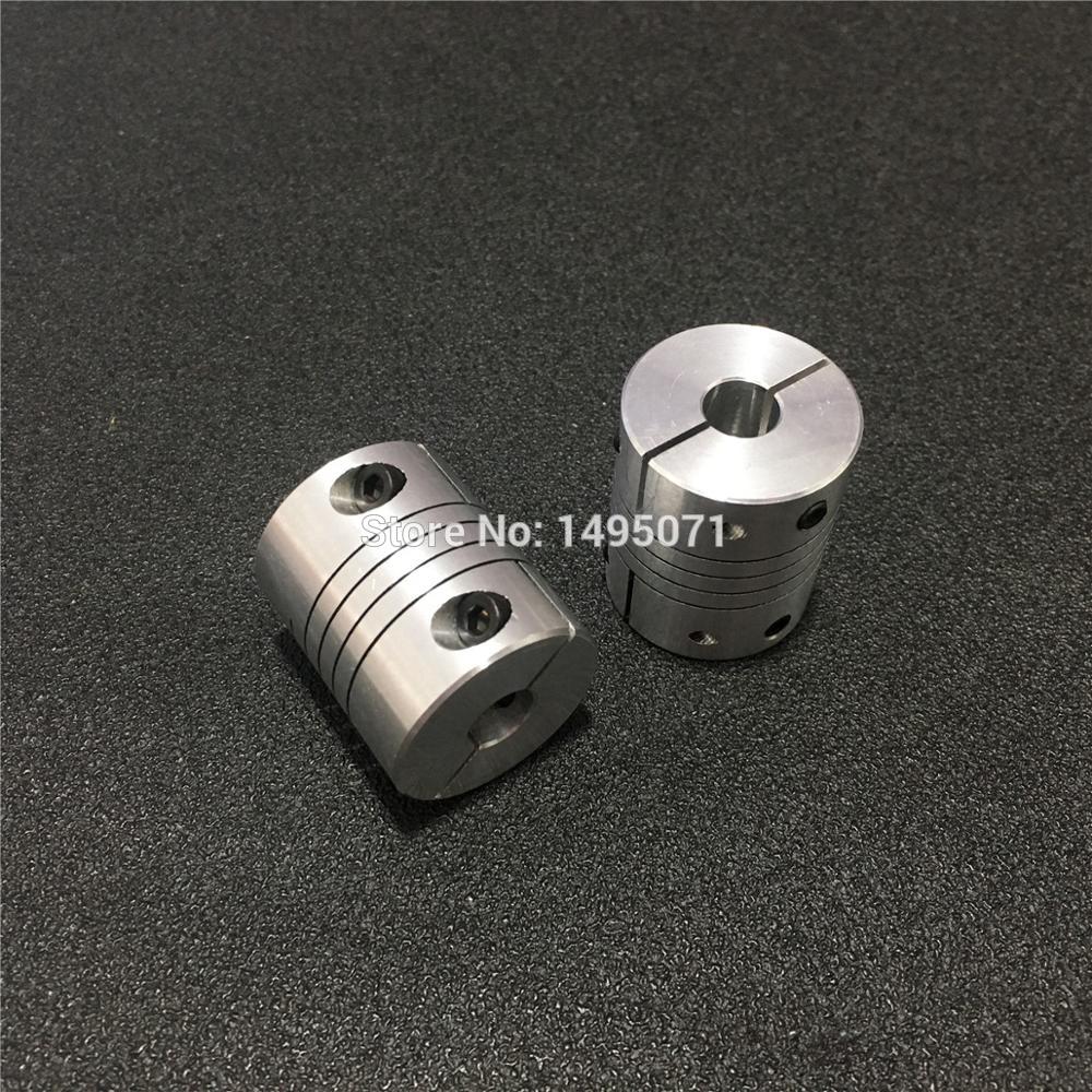 1pcs Aluminium Flexible Coupling CNC Stepper Motor Shaft Coupler BR 3/4/5/6/6.35/7/8mm OD20 L25 3D Printer Encoder Connector