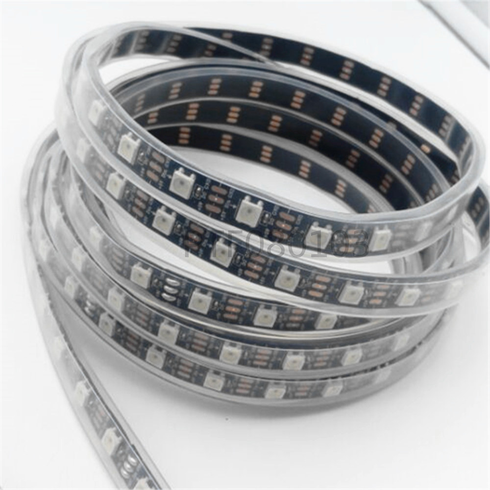 WS2812B 5050 RGB LED Strip 5M 150 300 Leds 144 30LED/M Individual Addressable 5V