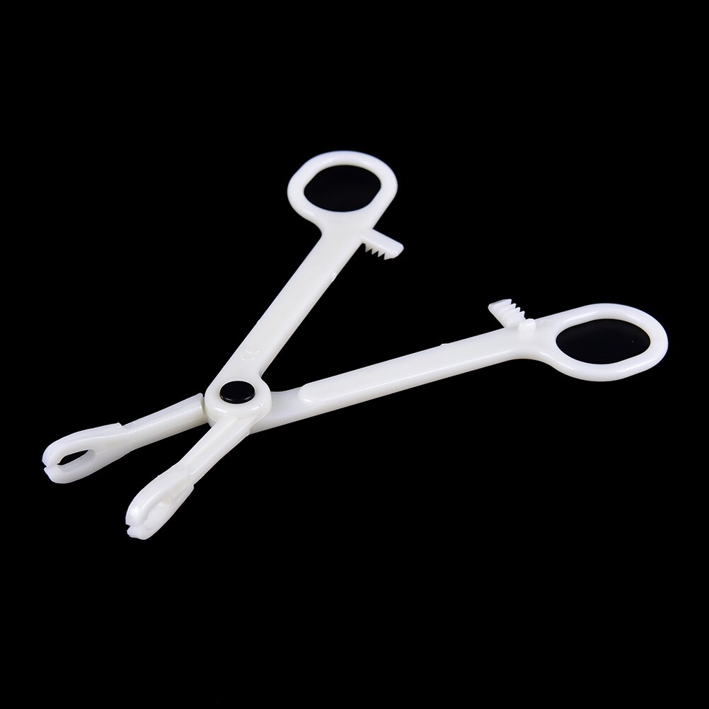 AACAR 1 Uds plástico Piercing corporal desechable alicate cuerpo oreja labio nariz ombligo lengua Piercing Forcep herramienta pinza abierta redonda