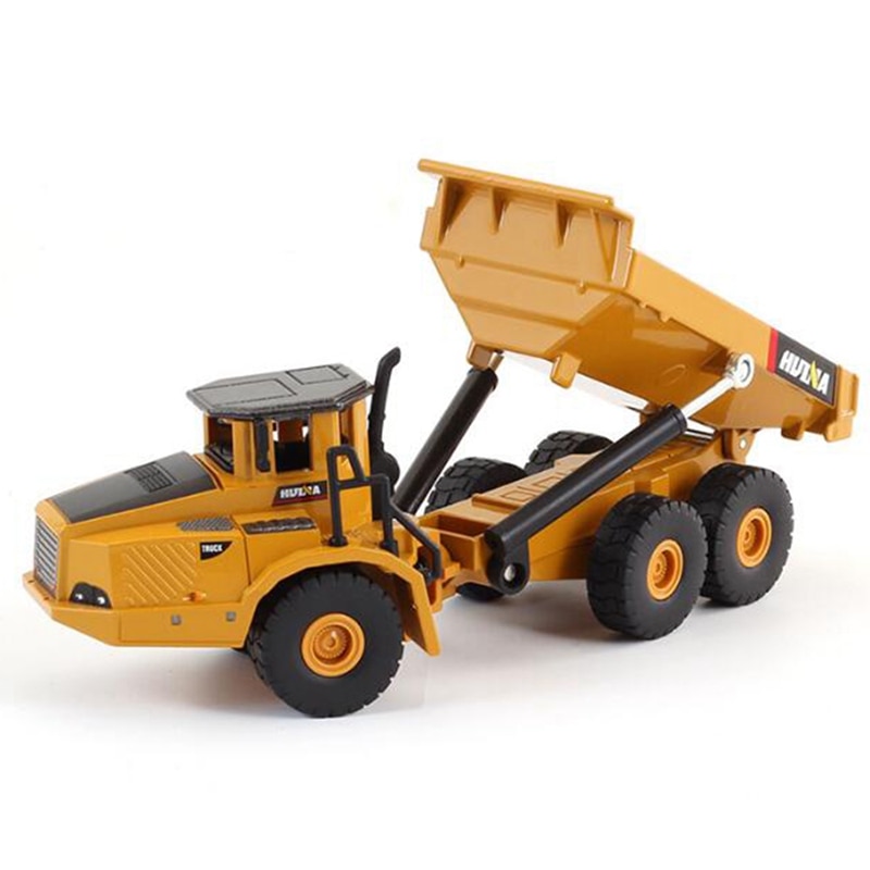 HUINA 1611 1:50 Alloy Excavator Dump Set for Children's Toys