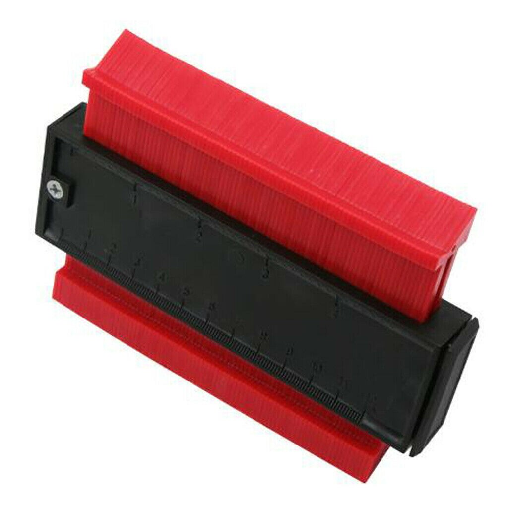 Shape Contour Duplicator Profile Gauge Tiling Laminate Tiles Edge Shaping 120mm Car Van Lorry Measuring Tool Accessories: RED