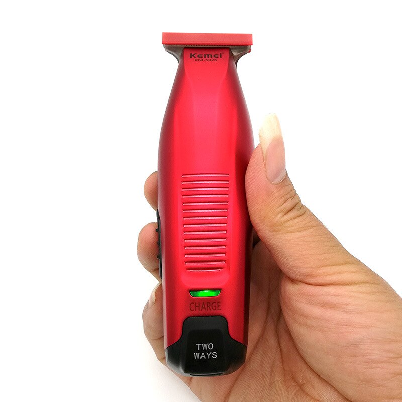 Kemei Professionele Elektrische Tondeuse KM-5026 Oplaadbare Kapsel Machine voor Man Waterdichte Draadloze Tondeuse 100-240 V