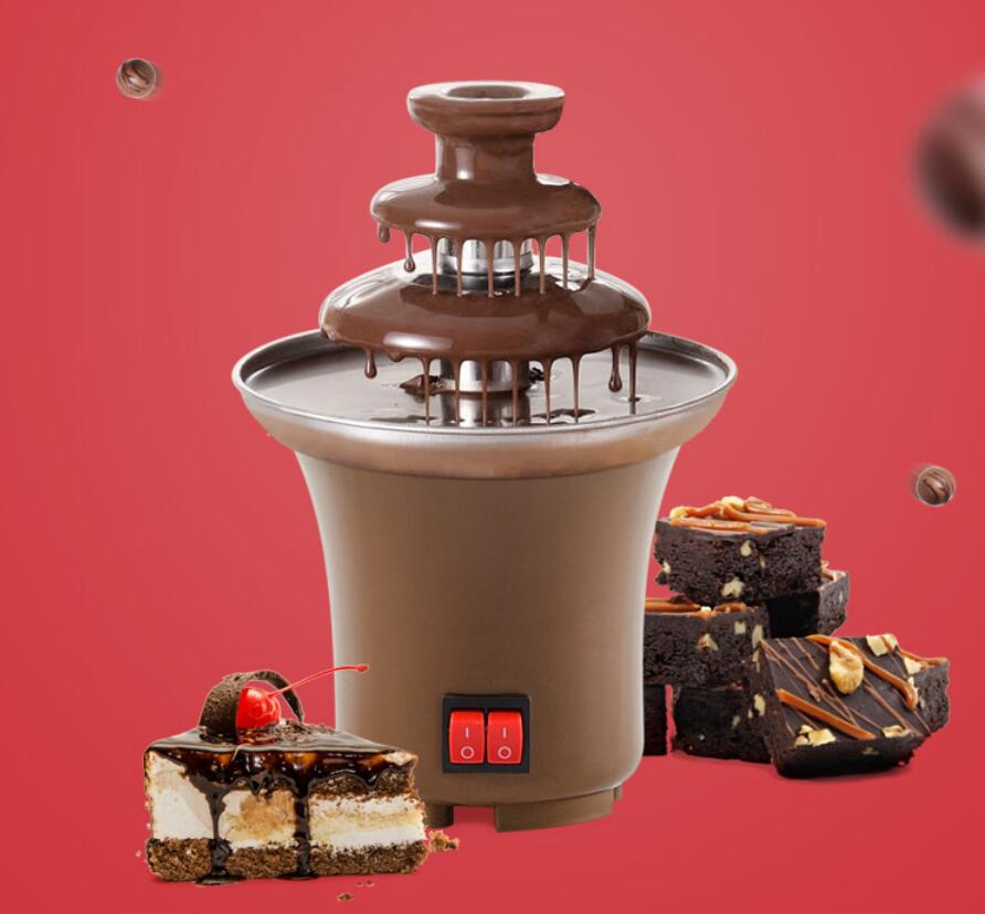 Mini fuente de Chocolate de , máquina de Fondue, fundido de Chocolate con calefacción