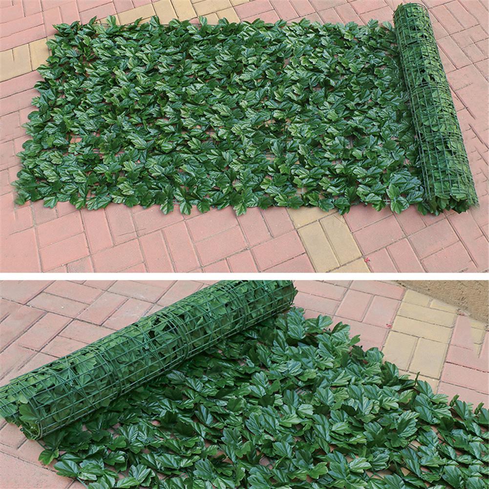 Kunstmatige Hedge Bladeren Faux Lvy Leaf Privacy Hek Scherm Voor Tuin Decoratie 0.5X1M Achtertuin Hek Mesh Balkon Tuin Hek