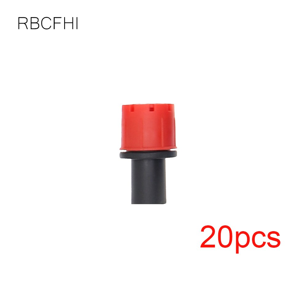 RBCFHl 20-50PCS 6mm Adjustable Dripper hole threaded connector Micro Drip Irrigation Watering Anti-clogging Emitter: A-20pcs