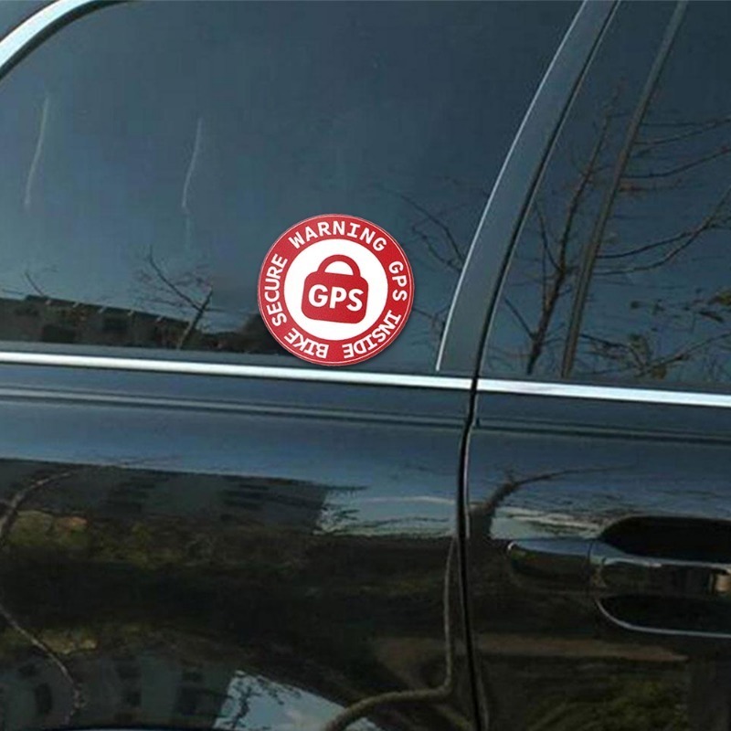 1/2set Fiets GPS Sticker Scooter Motorfiets Anti-Diefstal Waarschuwing Sticker Tracking Reflecterende Waterdichte Paster Fietsaccessoires