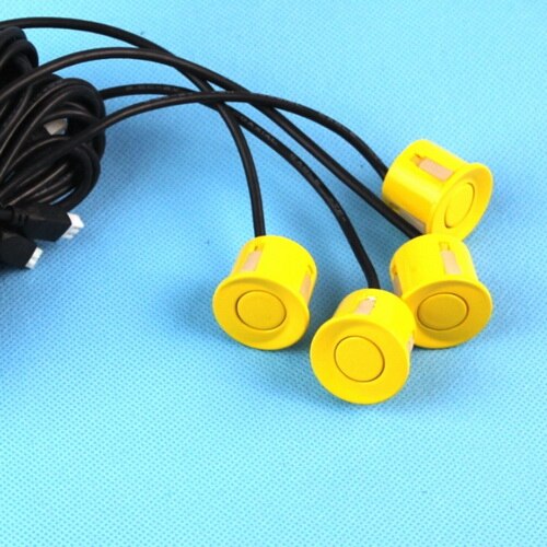 For Toyota Land Cruiser Prado 2700/4000 Car Parking Sensors Rearview Camera Auto Alarm Sensor Reverse Parking System: yellow
