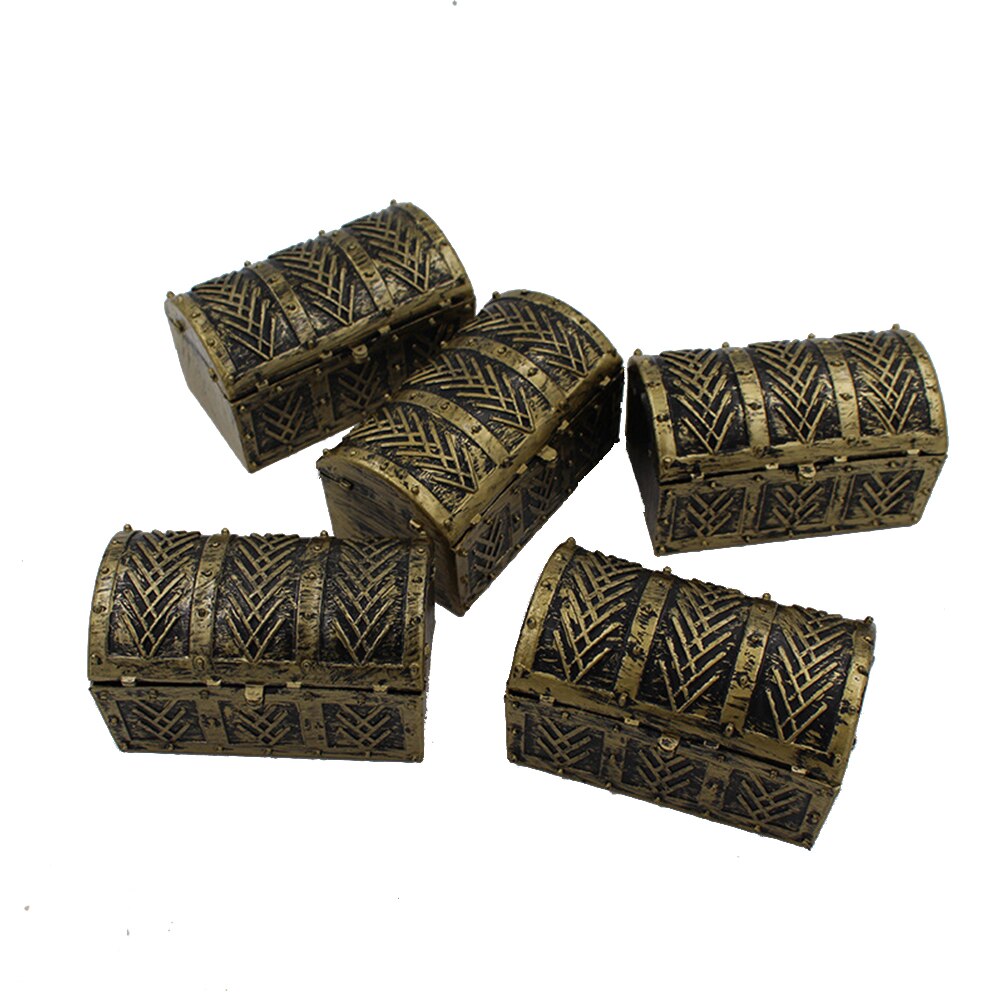 10 stücke Pirate Festival Zubehör Vintage Schmuckstück Party Schatz Brust Schmuck Lagerung Organizer Mini Desktop Kinder