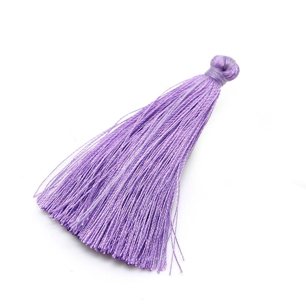 65mm Reiche Farbe Chinesische Handgemachte Kalender Vorhang Quaste Fransen links Makramee Anhänger DIY Schmuck Zubehör Machen 10 Stck: Violett