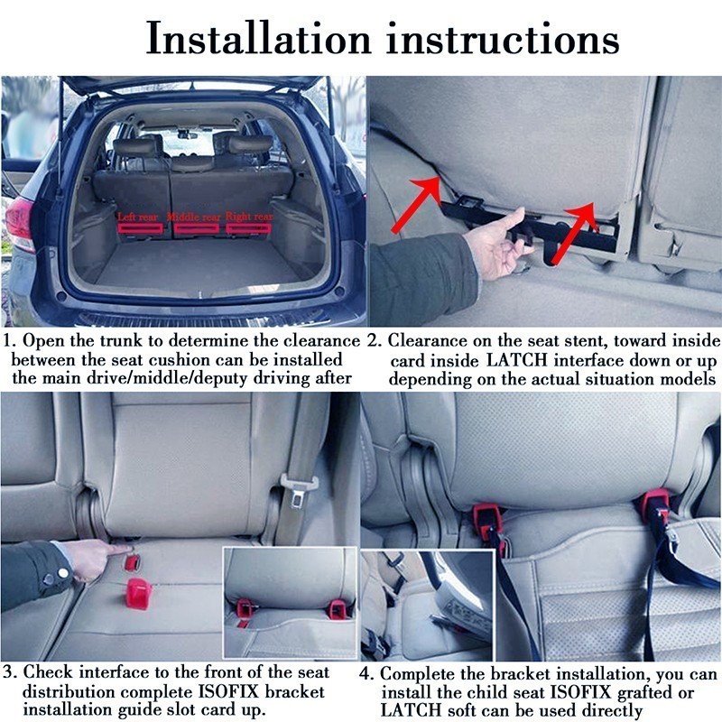 ESPEEDER Universele Autogordel Interfaces Gids Beugel Kinderzitje Interface Voor ISOFIX Riem Connector Standhouder