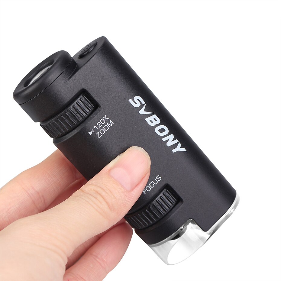 SVBONY SV603 60-120x Wireless Microscope Hand-held USB HD Biological Science Observation with LED Lighting for kids