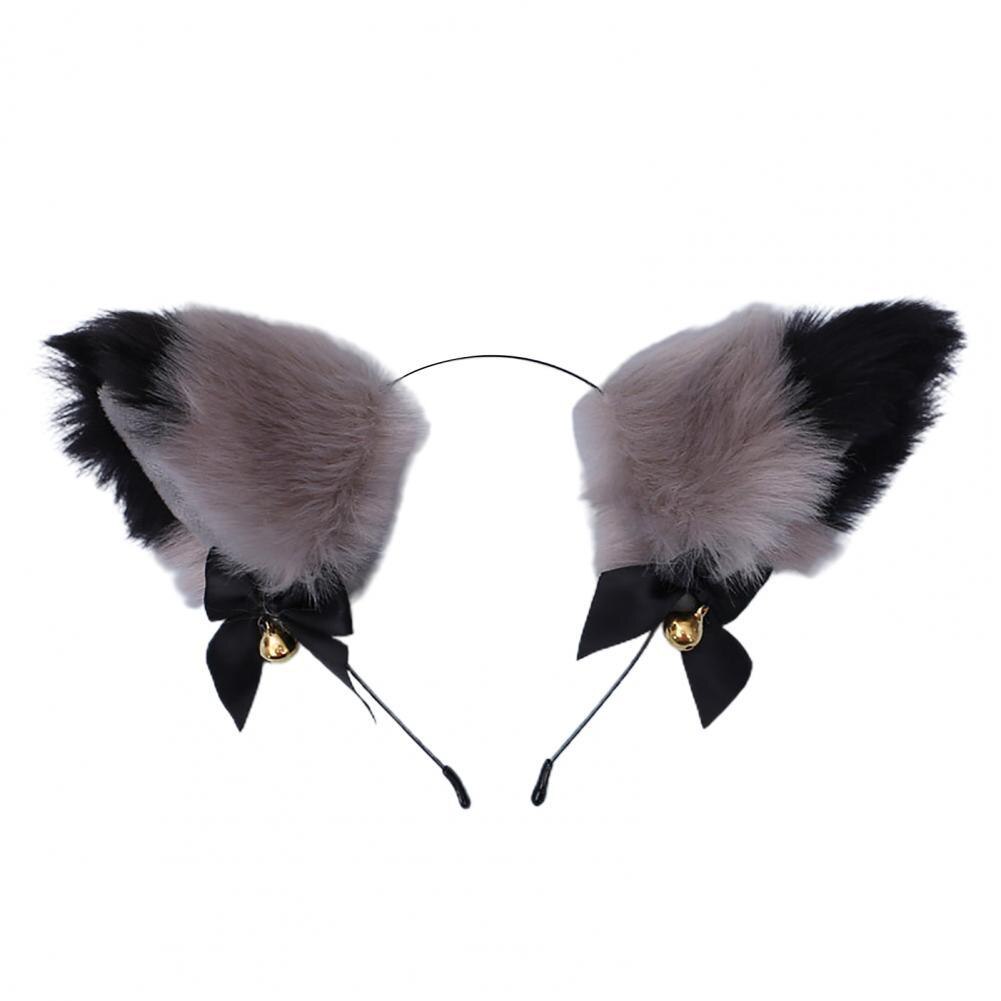 Diademas con forma de orejas de Animal para mujer, banda de pelo de imitación de piel de conejo, para Cosplay, temática