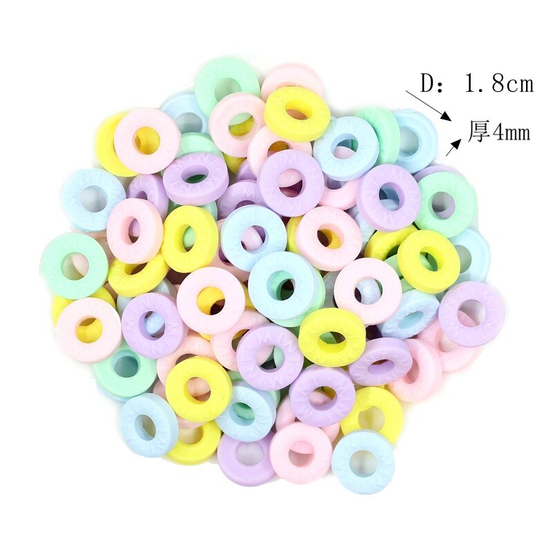 5/10 Stks/partij Mini Donut Charm Kralen Diy Hars Accessoire Voor Klei Telefoon Case Decoratie Speelgoed Voor Kids