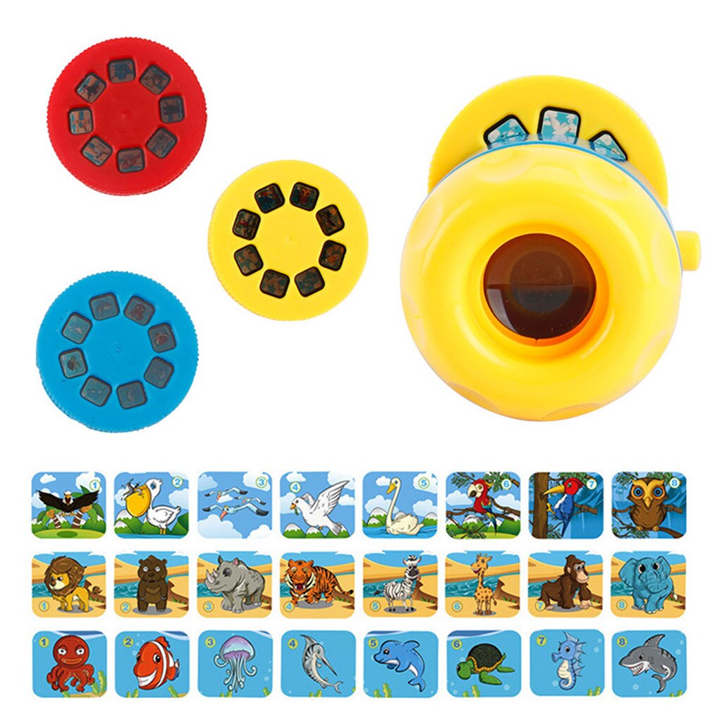 Kinderen Patroon Projector Cartoon Mini Lichtgevende Speelgoed Puzzel Vroege Onderwijs Baby Slapen Licht Ster Licht Kinderen Speelgoed