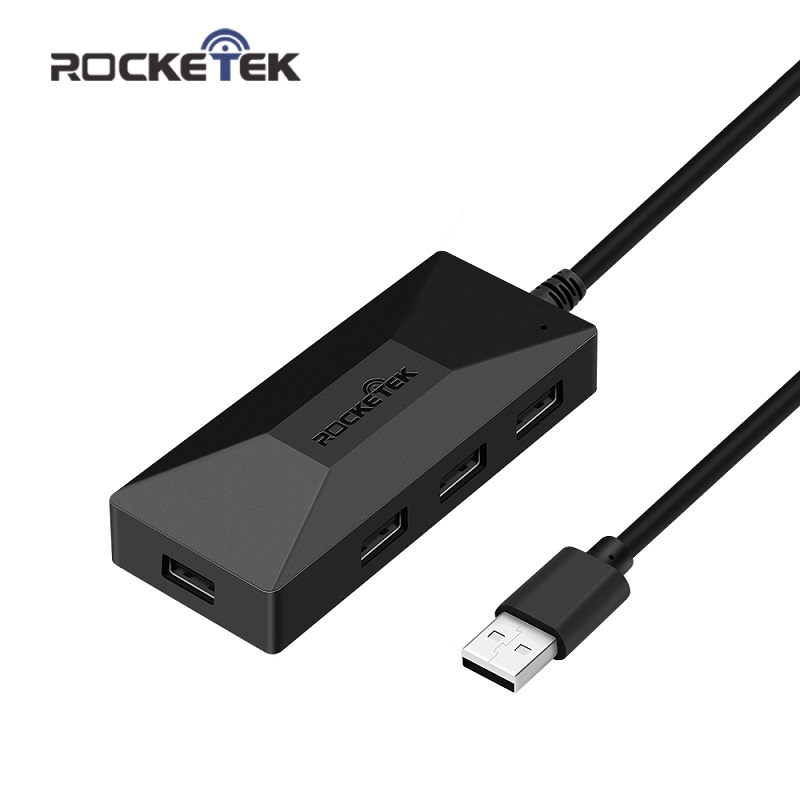 Rocketek Multi Usb 2.0 Hub 4 Port Adapter Splitter Voor Imac Macbook Air Pc Computer Laptop Accessoires