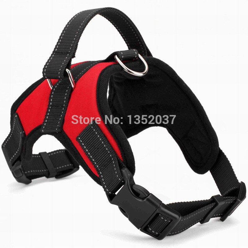 Service dog Vest for walking harness dog collar leash padded pet harness Vest dog clothes for Winter Leopard: Red / XL