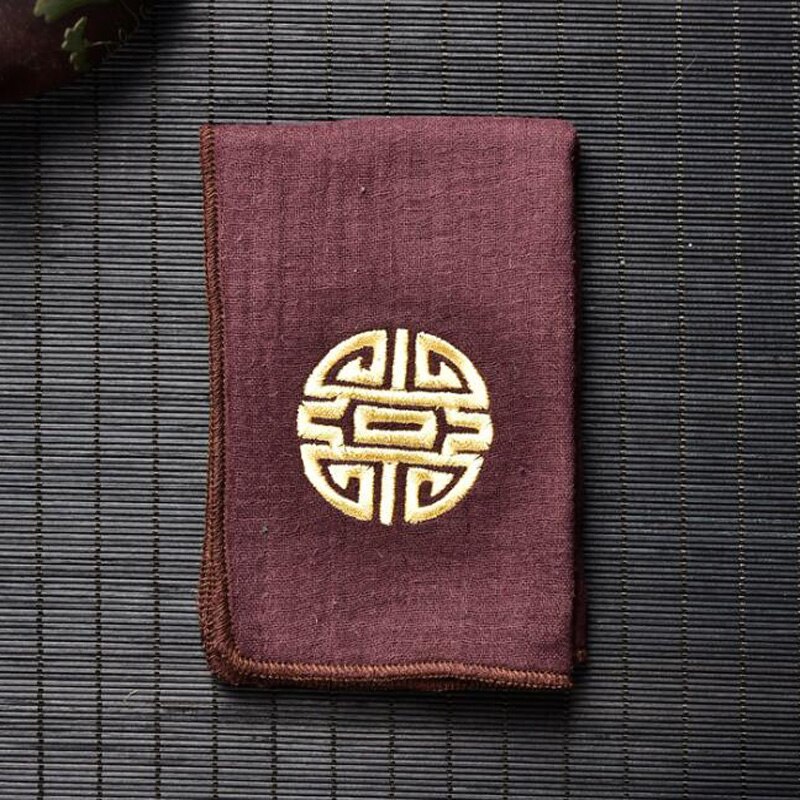 2 st 28 x 19cm enkla broderade kökshanddukar teservetter kökshandduk traditionell kinesisk stil liten storlek: Kaffedesign 4