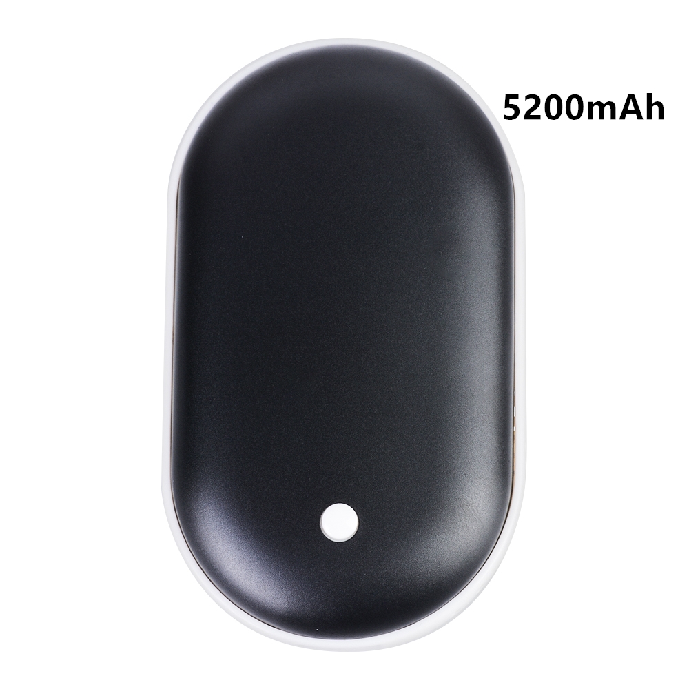 Cute Hand Warmer 5200mAh USB Rechargeable Handwarmer Portable Electric Heating Pad Heater Long-Life Travel Home Mini Warmer