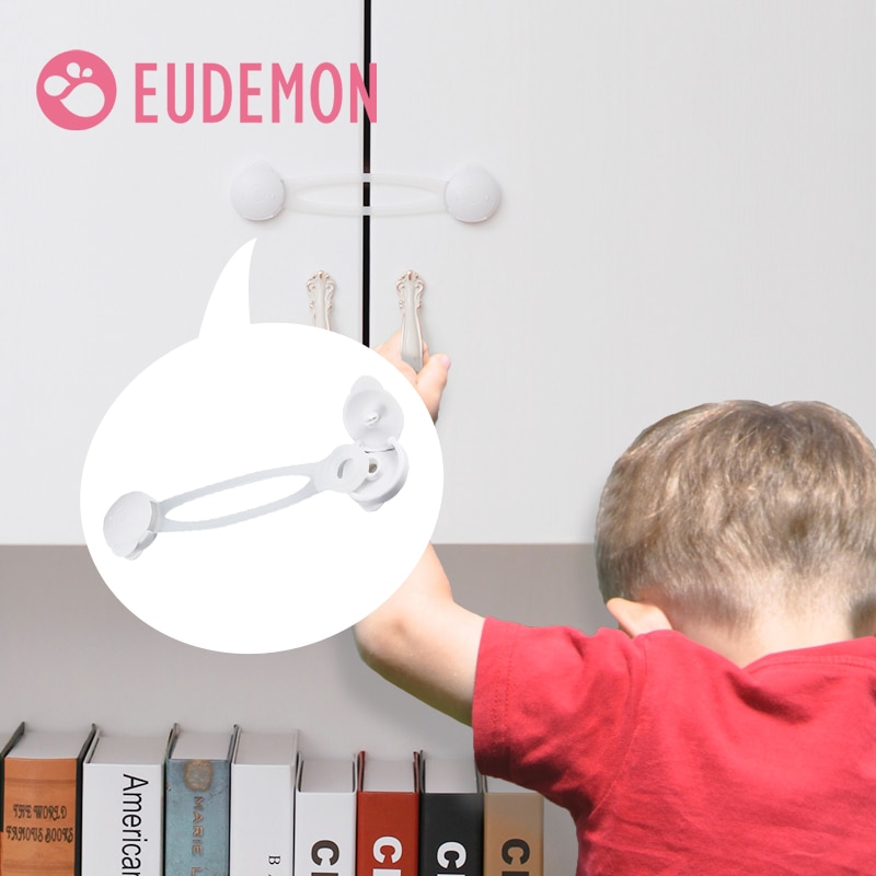 Eudemon 5 Pcs Lade Deur Kabinet Kast Wc Veiligheid Sloten Baby Kids Veiligheid Zorg Plastic Sloten Bandjes Baby Baby Bescherming