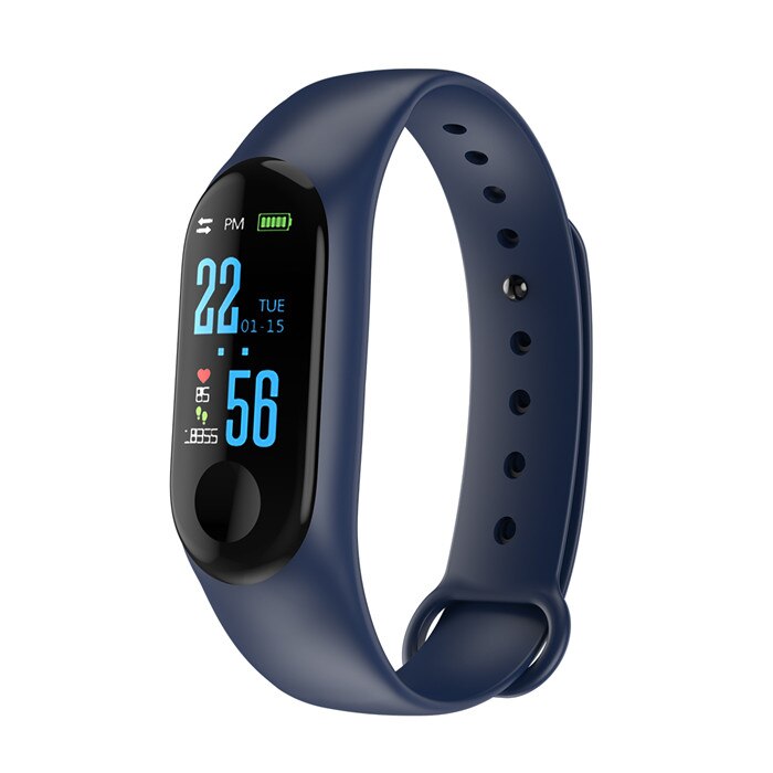 digital Watch Men Women smart wrist watches Blood Pressure Sleep heart rate monitor sport wristband watch applе watch ip67: Blue
