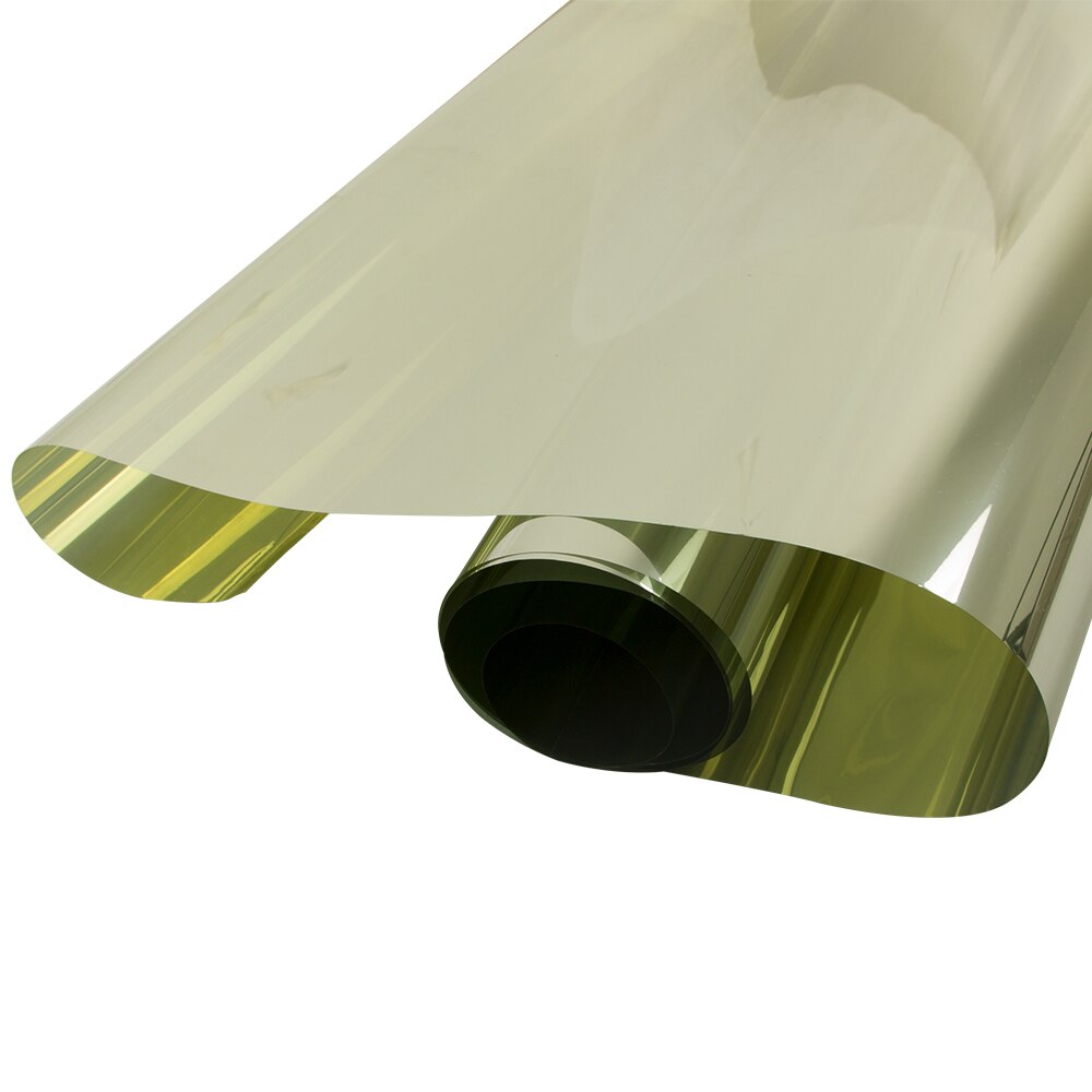 50cm wide Gold&amp;Silver One Way Mirror Solar Tint Film Self Adhesive Sticker Decals Foils DIY Privacy Protector film