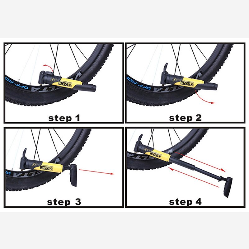 Mini Plastic Bicycle Pump Bicycle Tire Inflator Accessories Mountain Bike Road Bike Portable High-intensity Circulation Pump