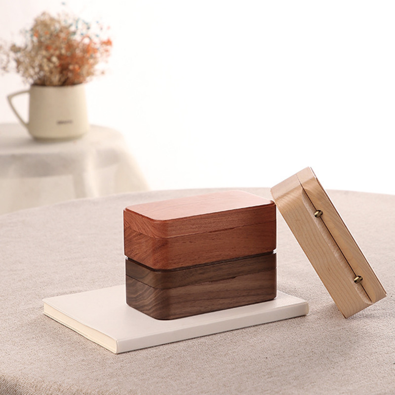 Sinzyo solid wood jewelry box ring music box for year Christmas wedding and birthday For Valentine's day