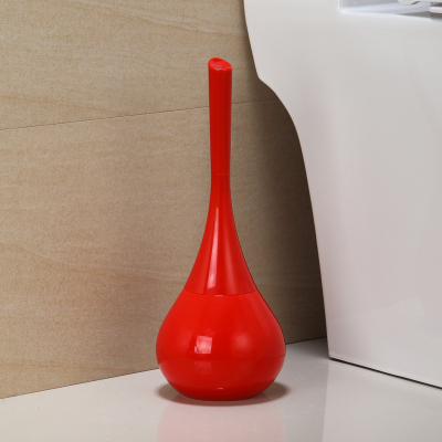Flerfarvet rund keramisk base toiletbørste langhåndet rengøringsdragt rengøringsbørste badeværelse tilbehør sæt boligindretning