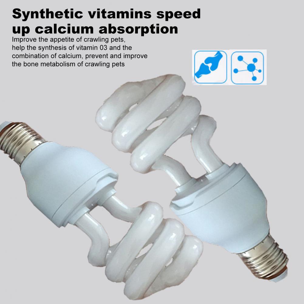 Bombilla para reptiles 5,0/10,0 UVB 13/26W, lámpara para Tortuga, lagarto, serpiente, Lguanas, 110V, lámpara de calor, luz de ahorro de energía